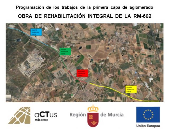 Inician mañana el aglomerado de la carretera de La Aljorra que requiere el desvío del tráfico en 3,2 kilómetros
